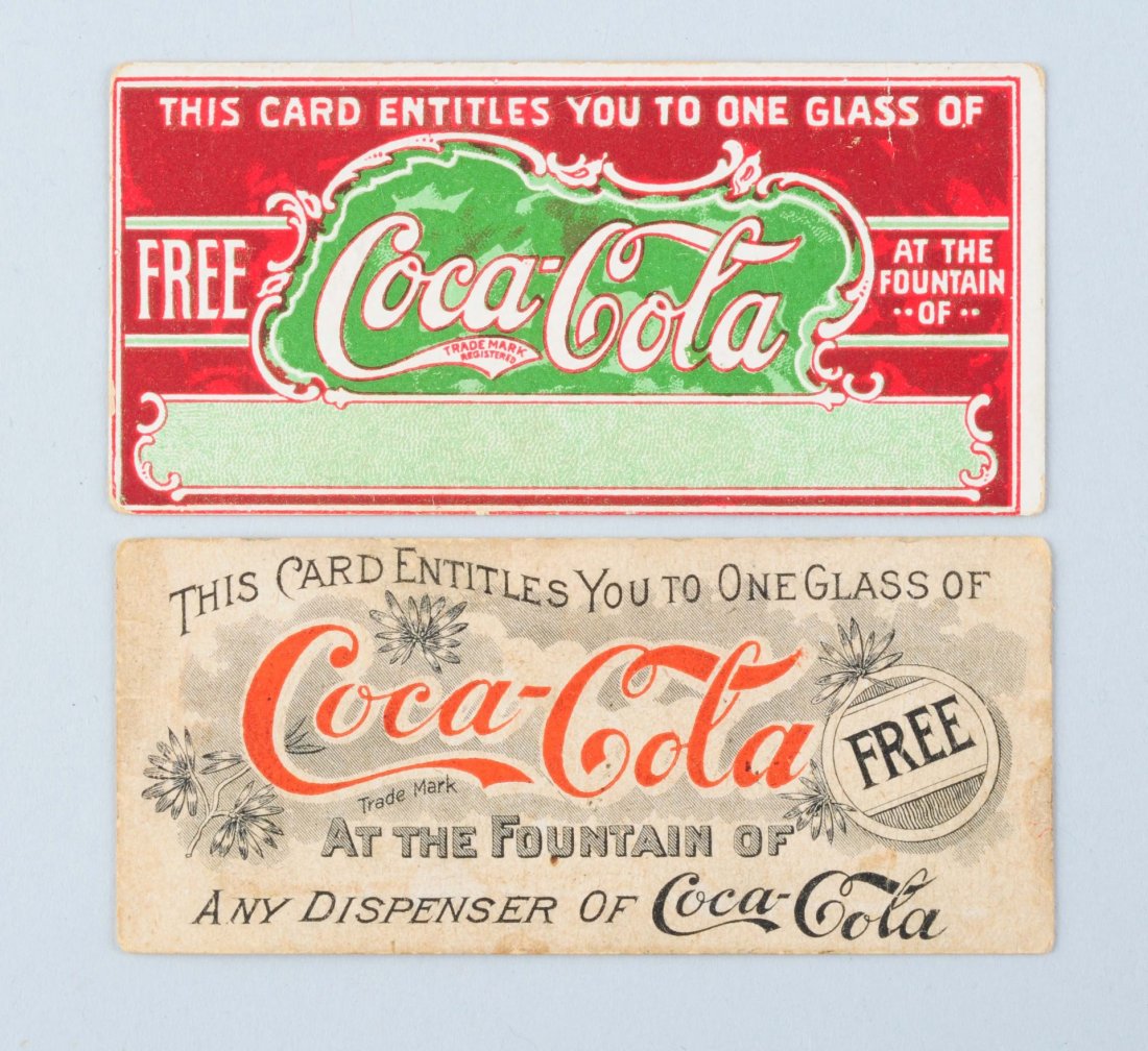 Lot of 2: Early Coca Cola Coupons. (1 of 2)
