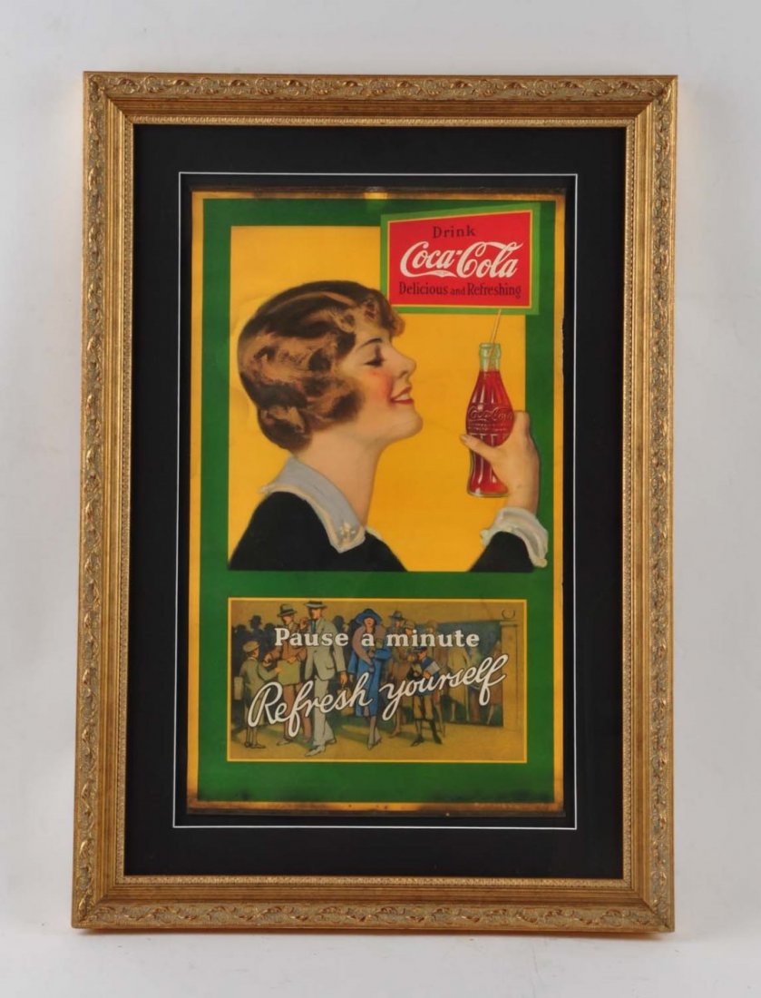 1920’s Coca Cola Paper Sign. (1 of 2)