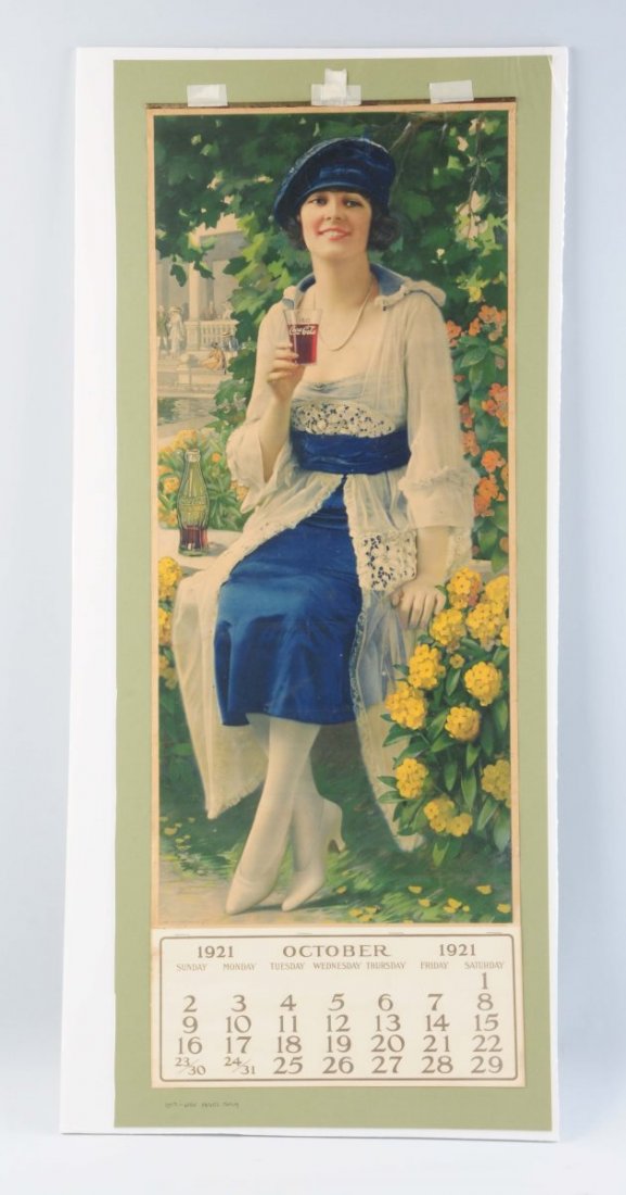 1921 Coca Cola Advertising Calendar. (1 of 1)