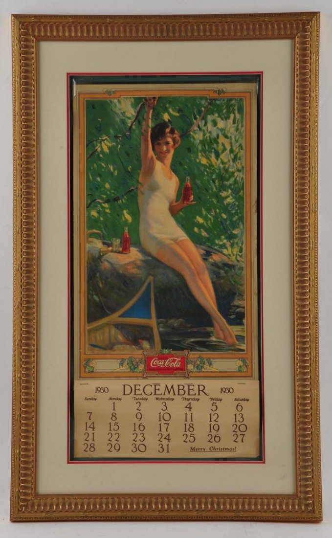 1930 Coca Cola Advertising Calendar. (1 of 1)