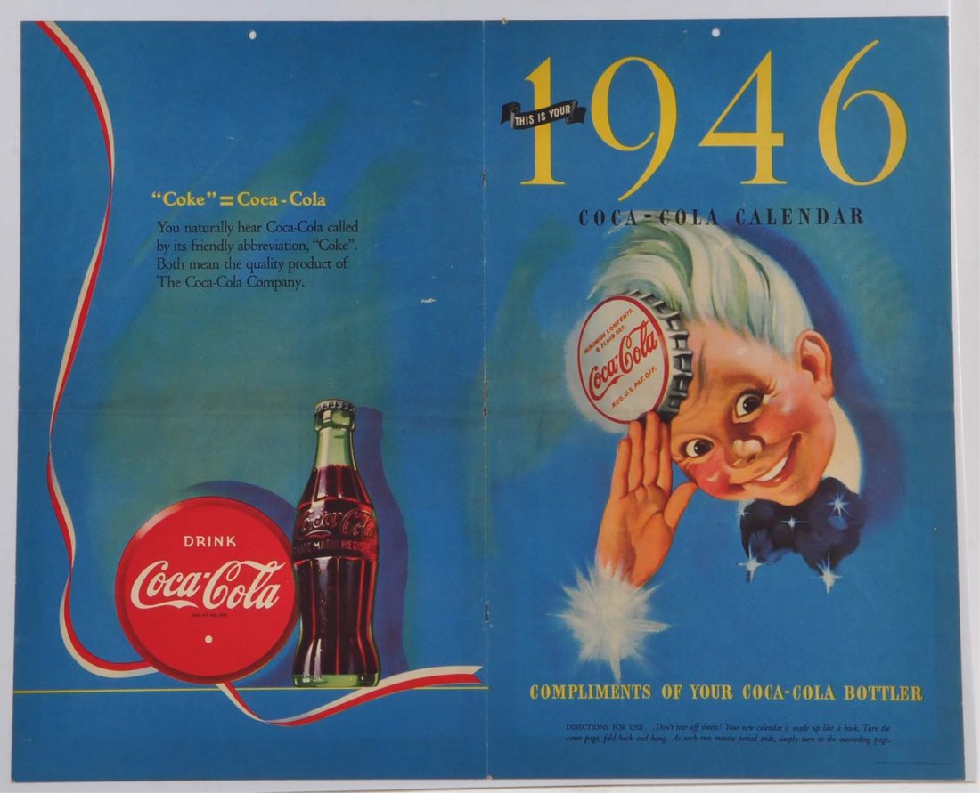 1946 Coca Cola Advertising Calendar. (1 of 1)