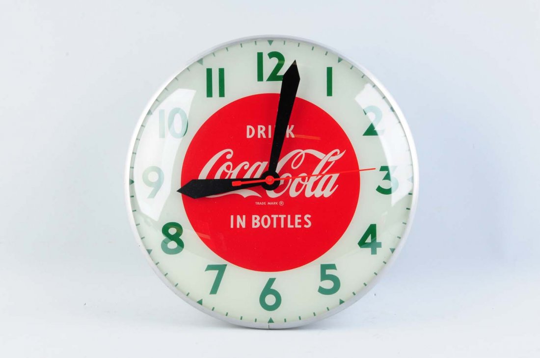 1950's Coca Cola Pam Style Clock. (1 of 2)