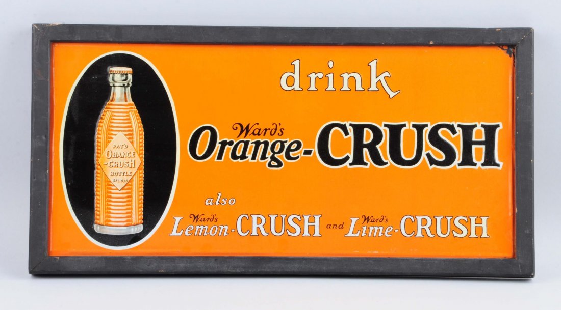 Orange Crush Embossed Tin Advertising Sign. (1 of 1)