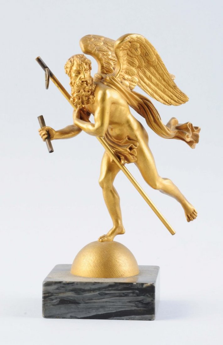 Bronze Man With Wings Watch Holder. (1 of 2)