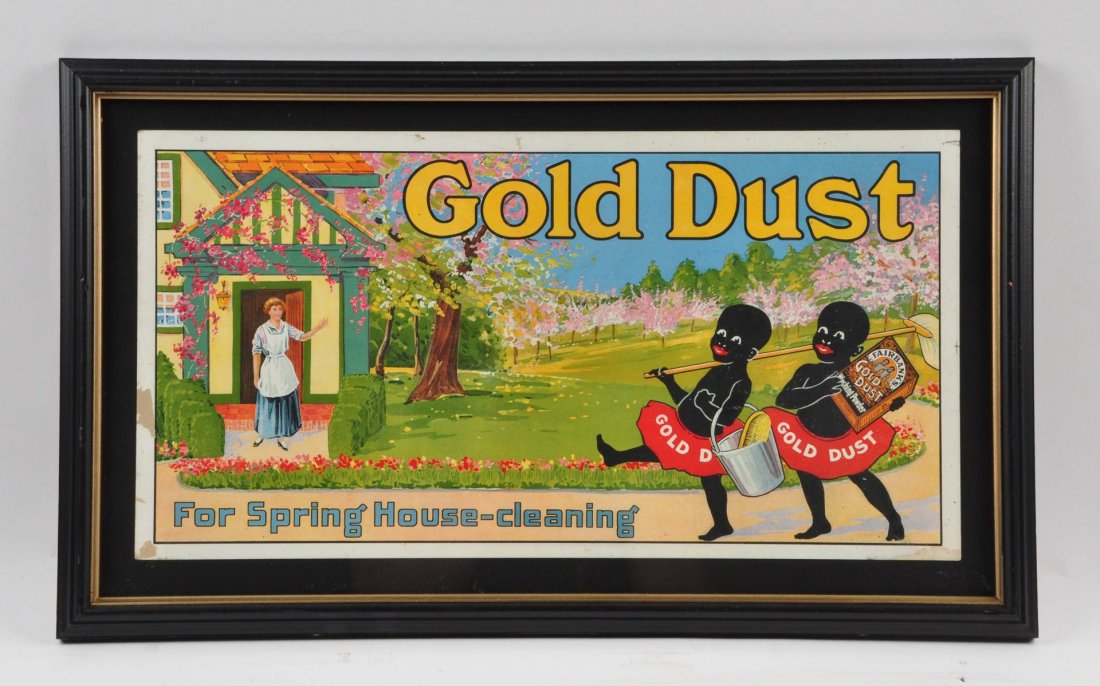 Early Gold Dust Paper Advertising Sign. (1 of 2)
