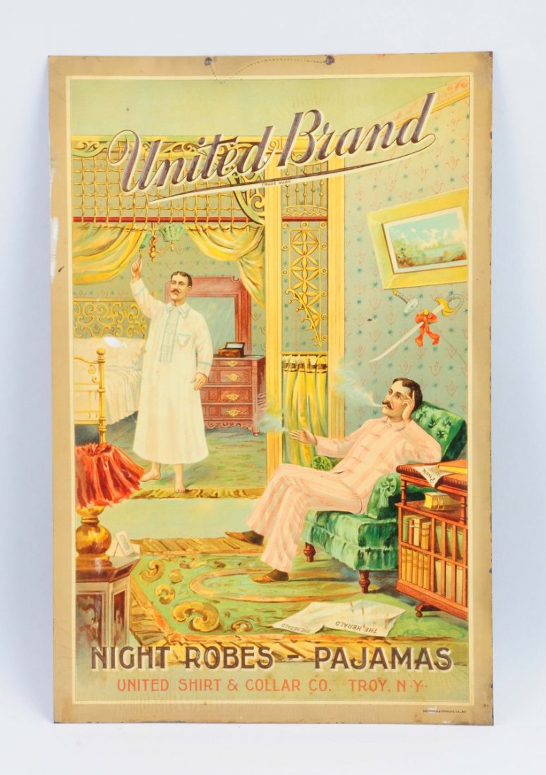 United Brand Night Robes & Pajamas Sign. (1 of 1)