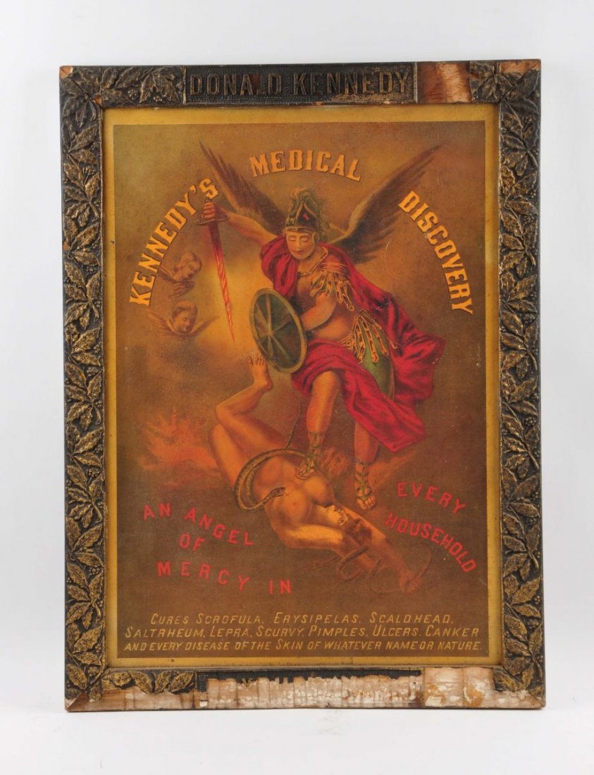 Donald Kennedy Medical Discovery Tin Sign. (1 of 1)