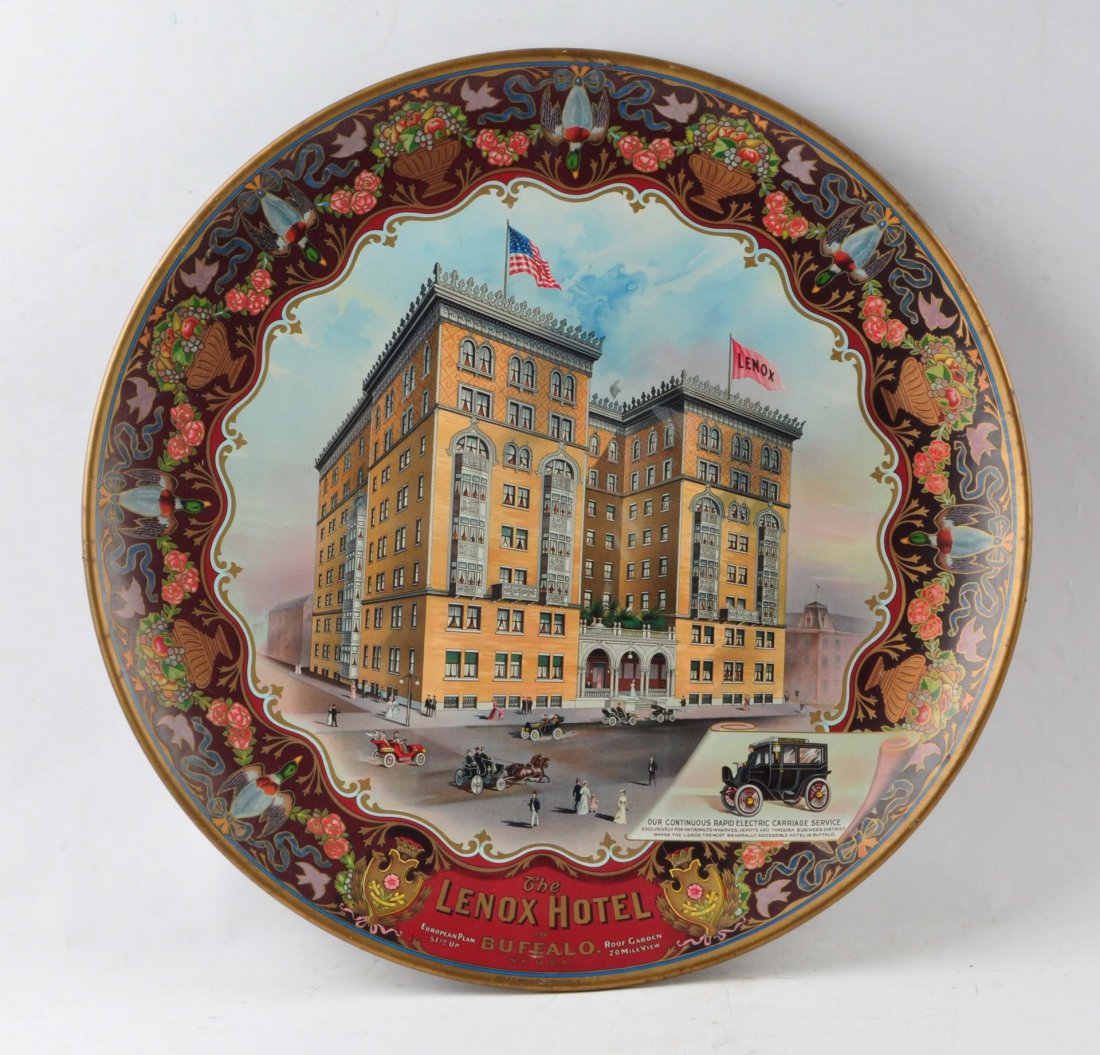 Lenox Hotel Buffalo NY Advertising Tray.. (1 of 3)