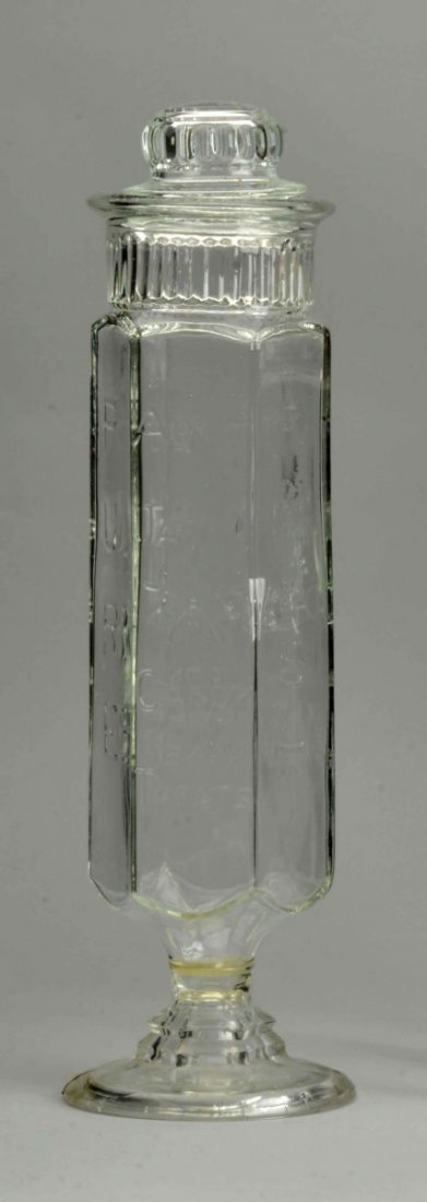 Large Aunt Jane's Candy Treats Glass Candy Jar. (1 of 3)