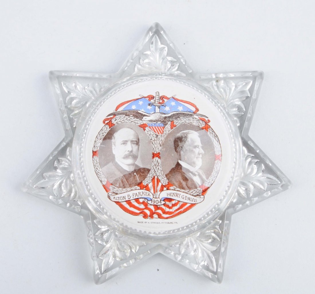 1904 Alton B. Parker & Henry G. Davis Glass Paper (1 of 1)