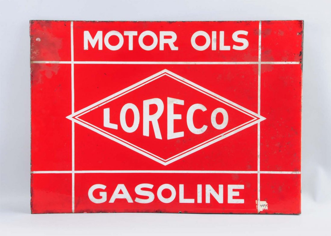Loreco (Louisiana Refining Co) Motor Oil Gasoline. (1 of 2)