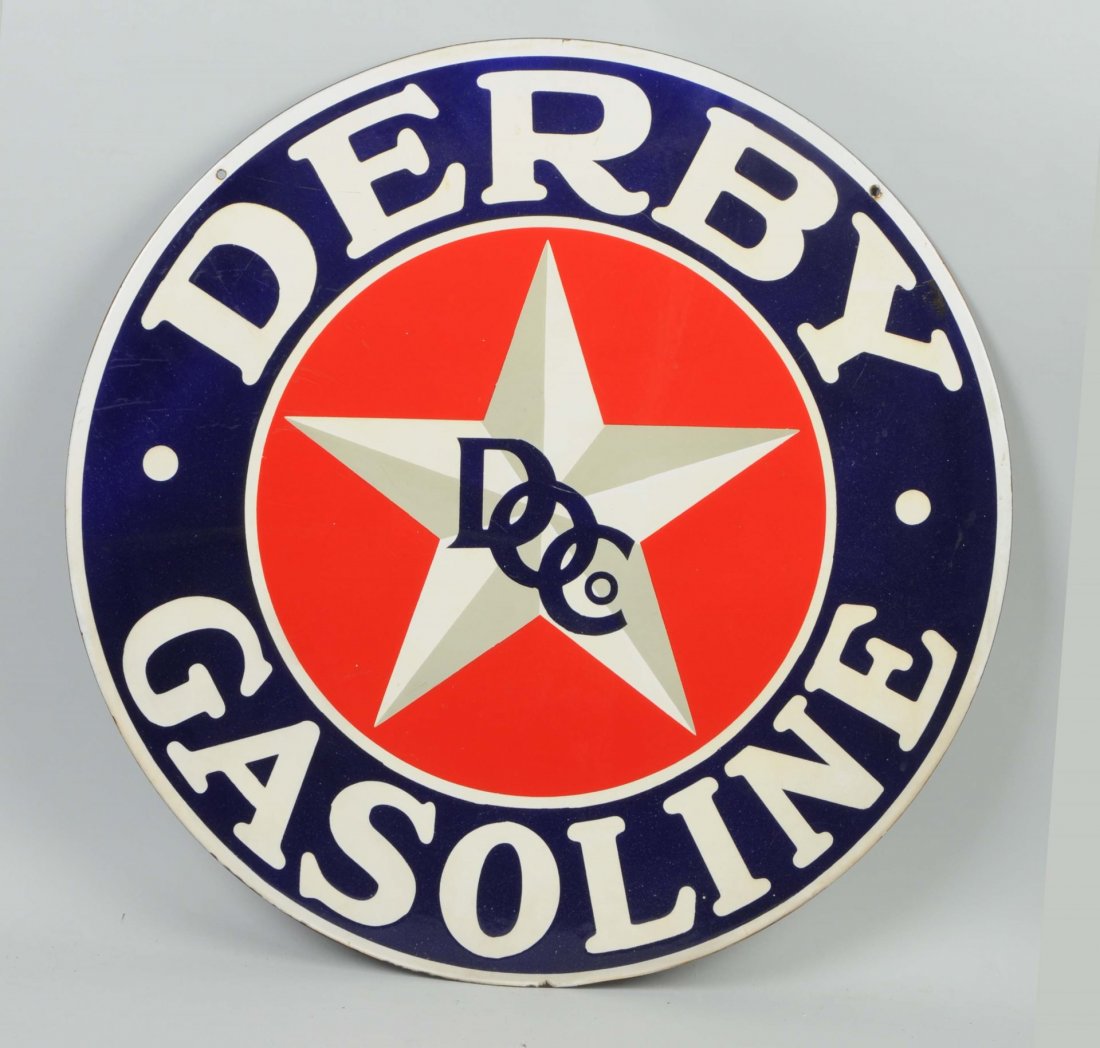 Derby Gasoline with DOC Logo Sign. (1 of 2)