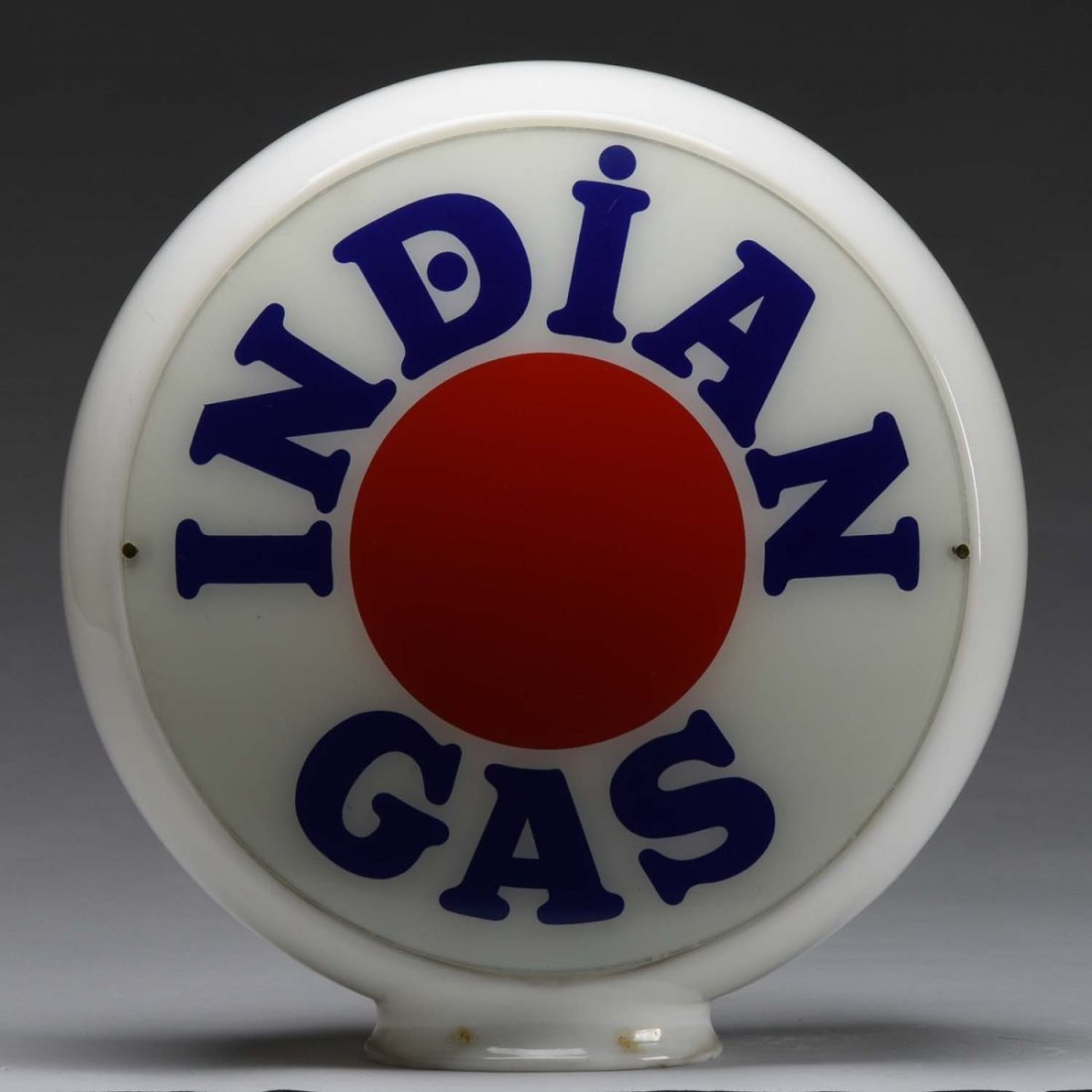 Indian Gas with Red Dot Logo 13-1/2" Lenses. (1 of 2)