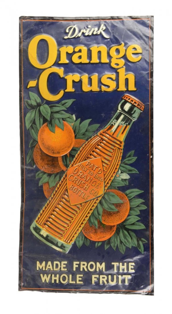Orange Crush Embossed Tin Sign (1 of 2)