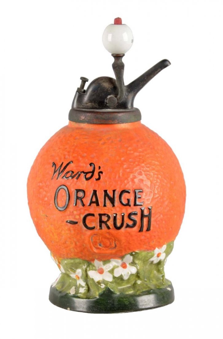 Ward's Orange Julep Ceramic Syrup Dispenser (1 of 2)