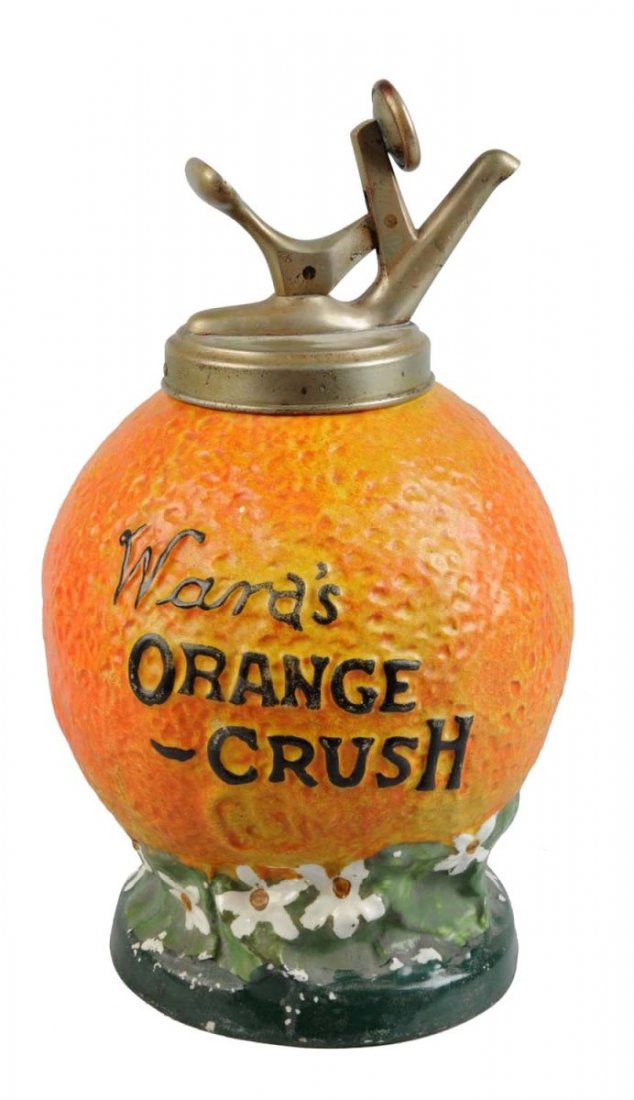 Orange Crush Figural Ceramic Syrup Dispenser (1 of 2)