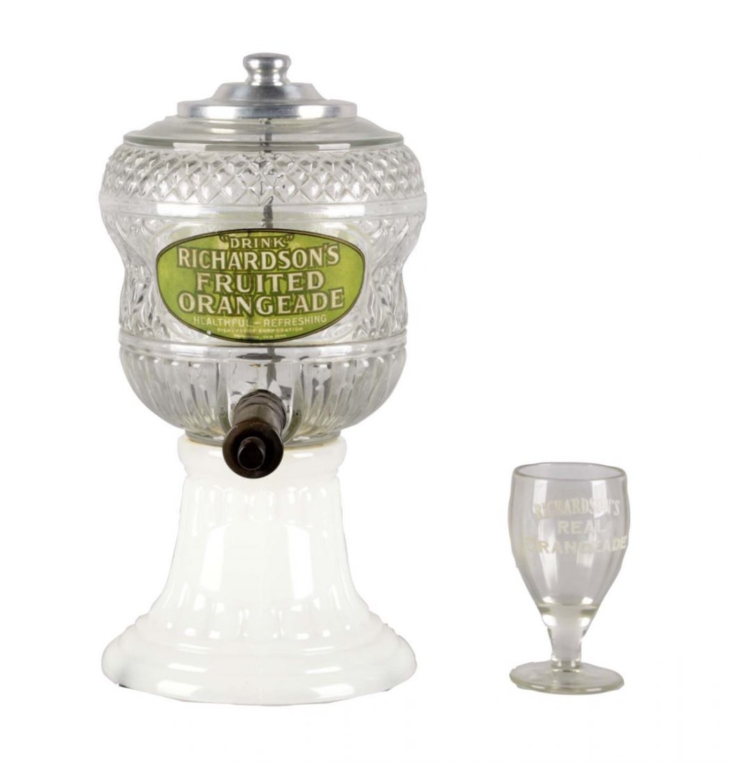 Richardson's Fruited Orangeade Syrup Dispenser (1 of 3)