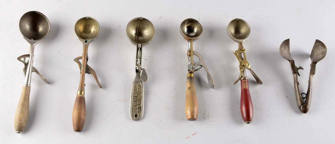Lot Of 6: Vintage Ice Cream Scoops (1 of 1)