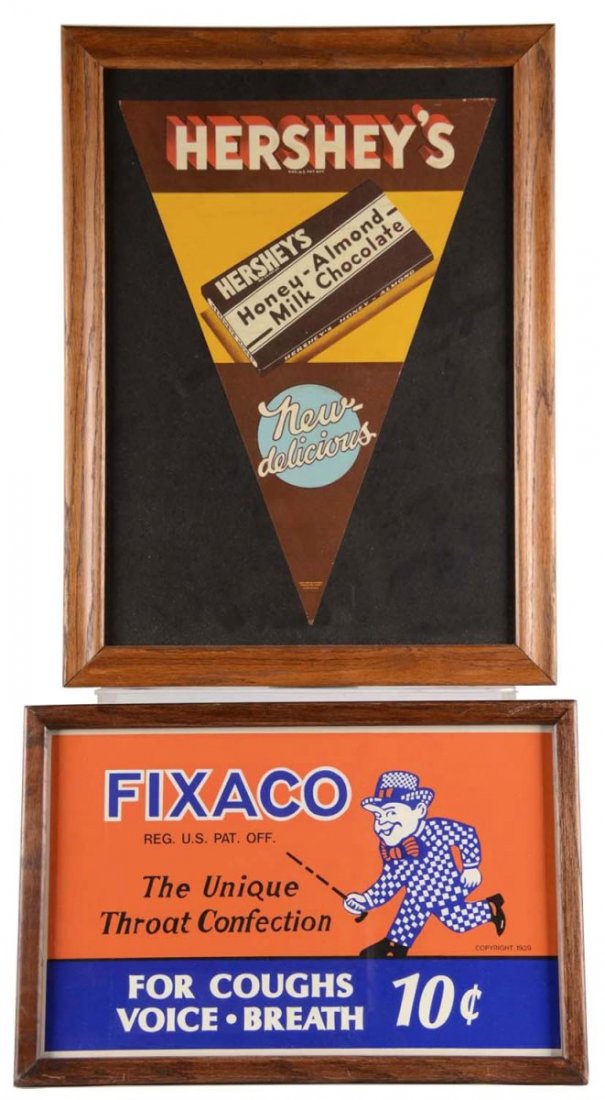 Lot Of 2: Paper Advertisements In Frames (1 of 1)