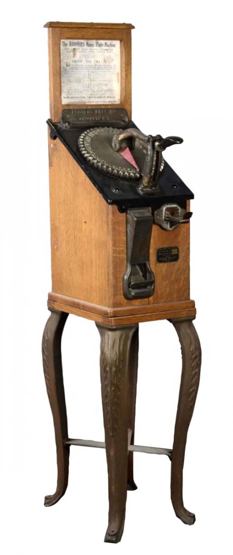 Coin-Op The Roovers Name Plate Machine (1 of 3)