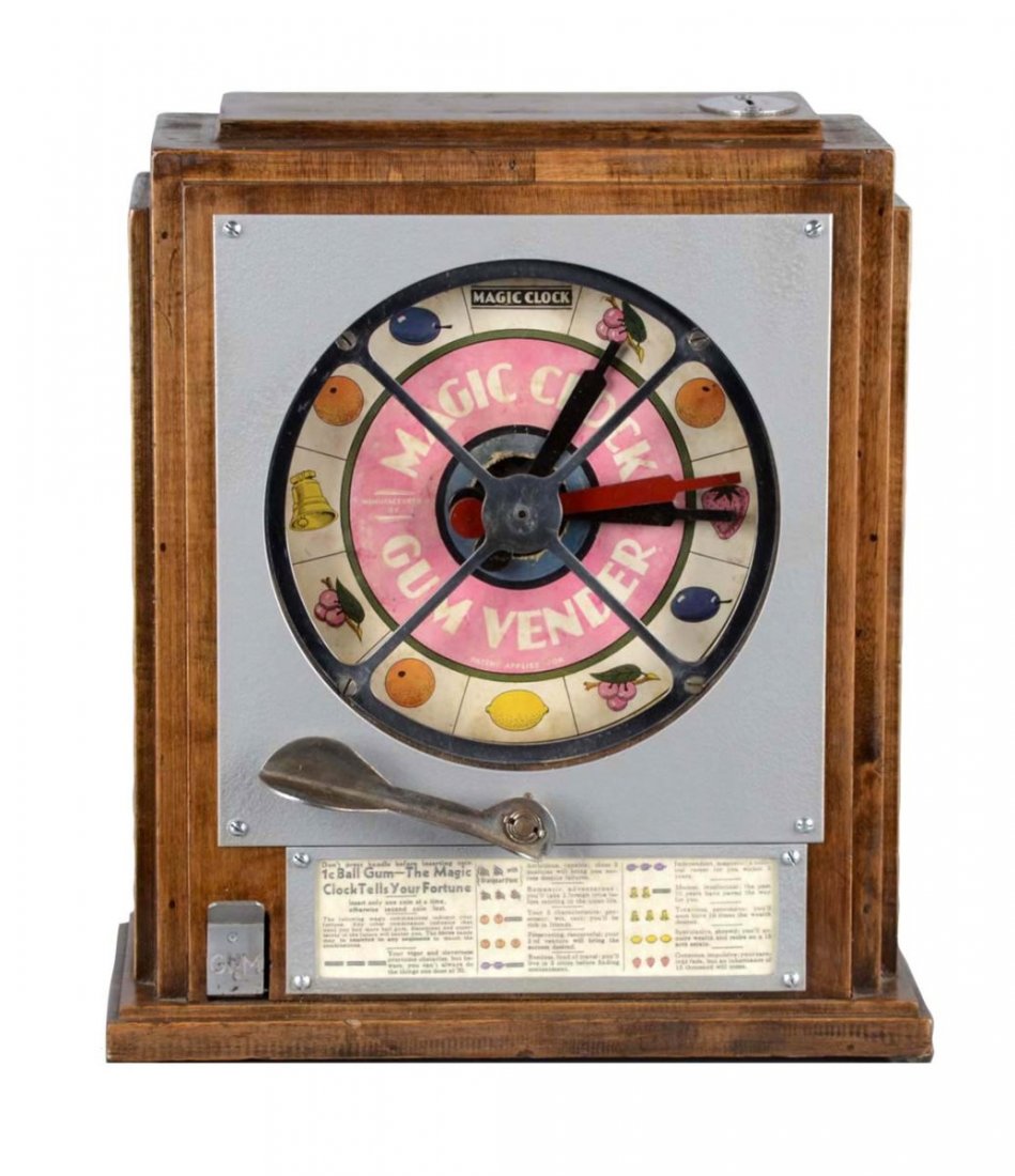 **Multi-Coin Keeney Magic Clock Gumball Vendor (1 of 4)