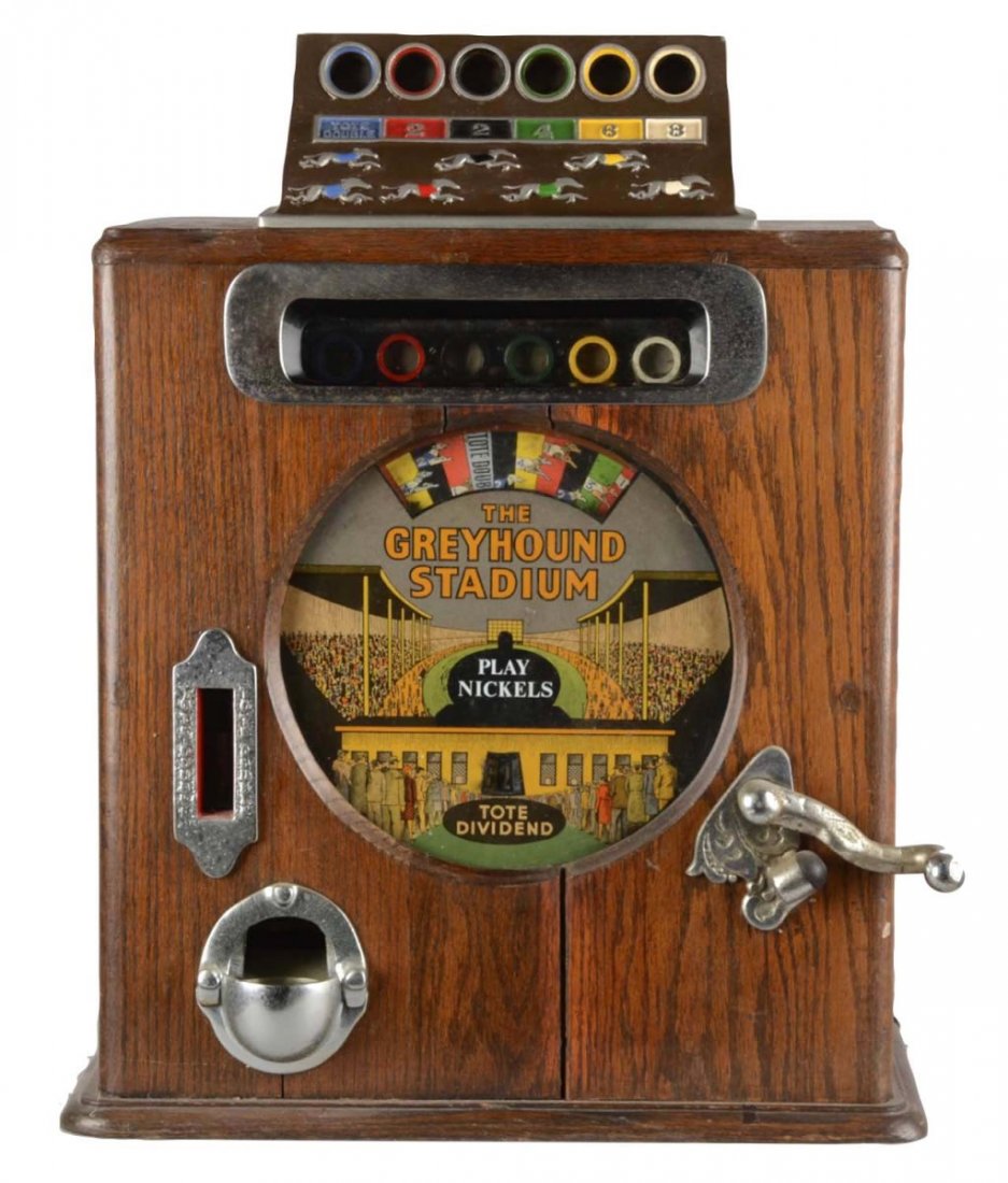 **Caille Greyhound Stadium Countertop Slot Machine (1 of 6)