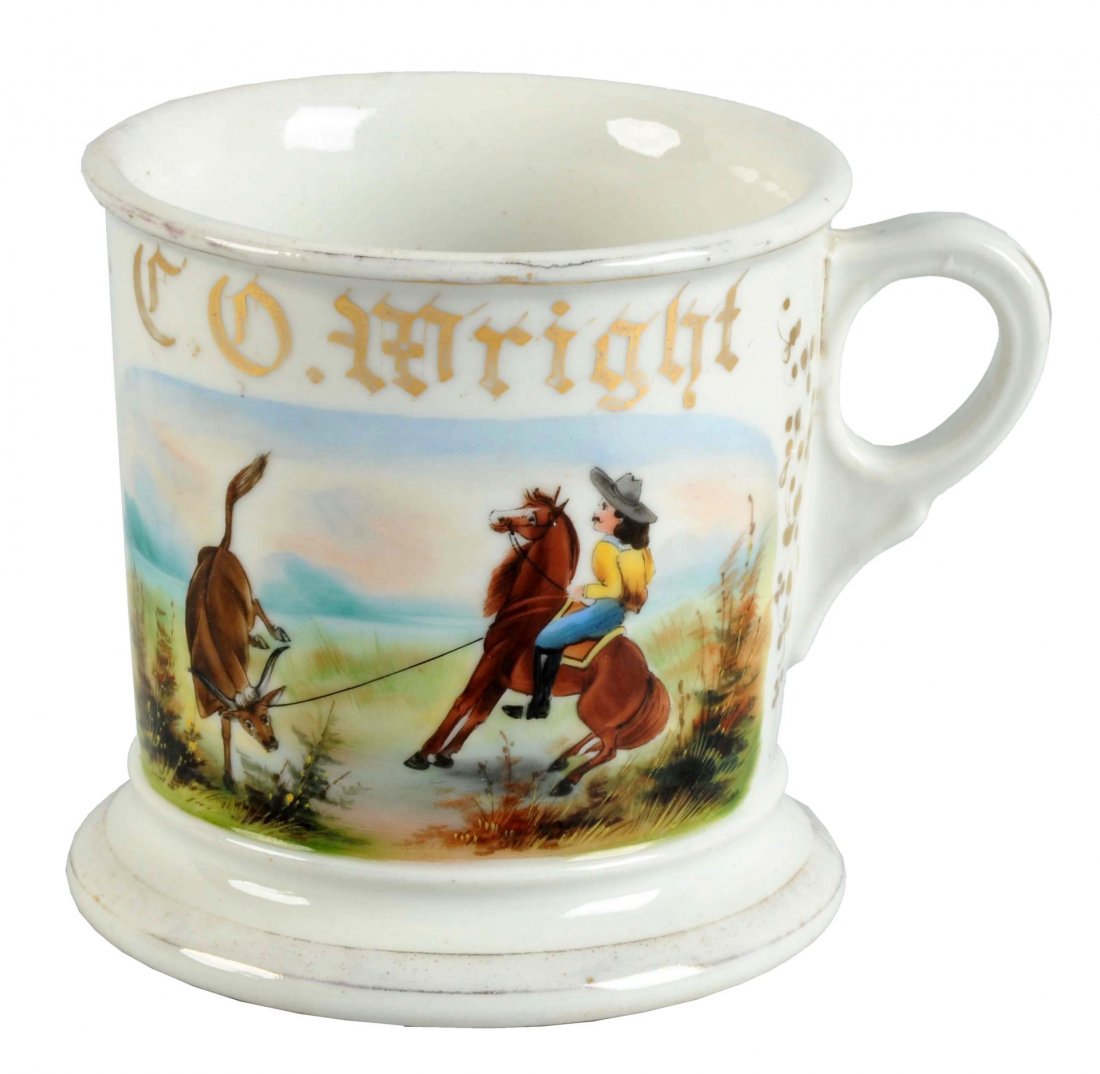 Cowboy Shaving Mug (1 of 2)