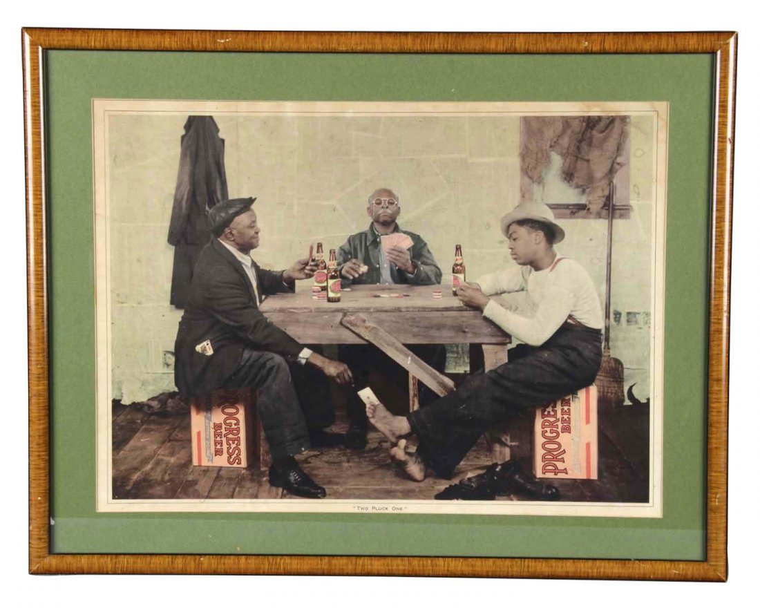 Progress Beer "Two Pluck One" Lithograph (1 of 2)