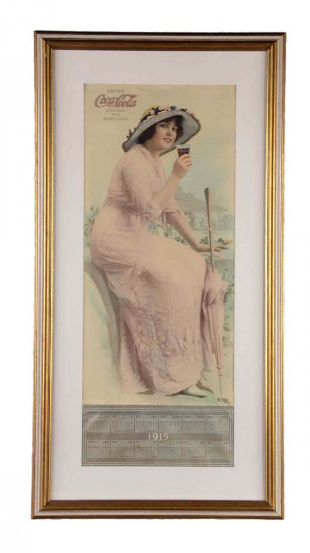 Coca Cola 1915 Elaine Advertising Calendar (1 of 1)