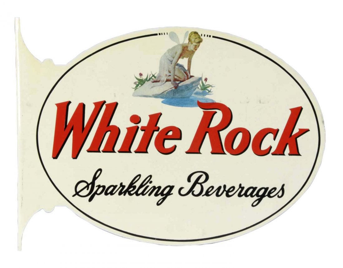 White Rock Sparkling Beverages Tin Flange Sign (1 of 2)