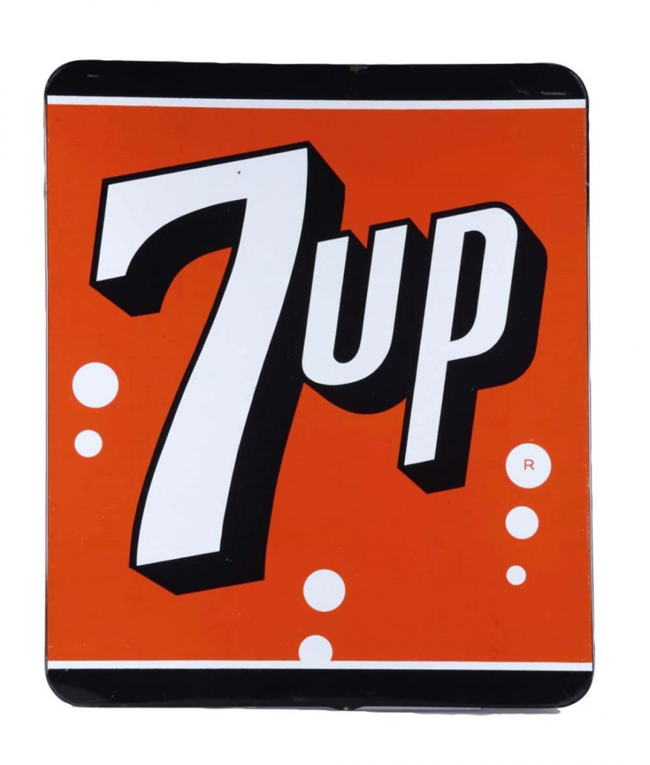 7up Soda Porcelain Advertising Sign (1 of 1)