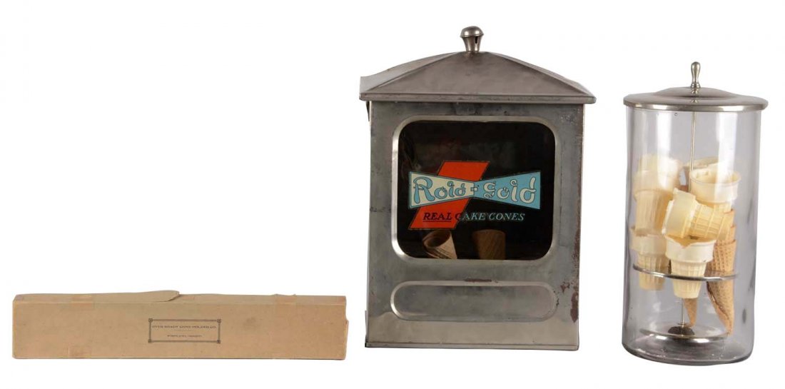 Lot Of 3: Ice Cream Cone Display Cases (1 of 1)