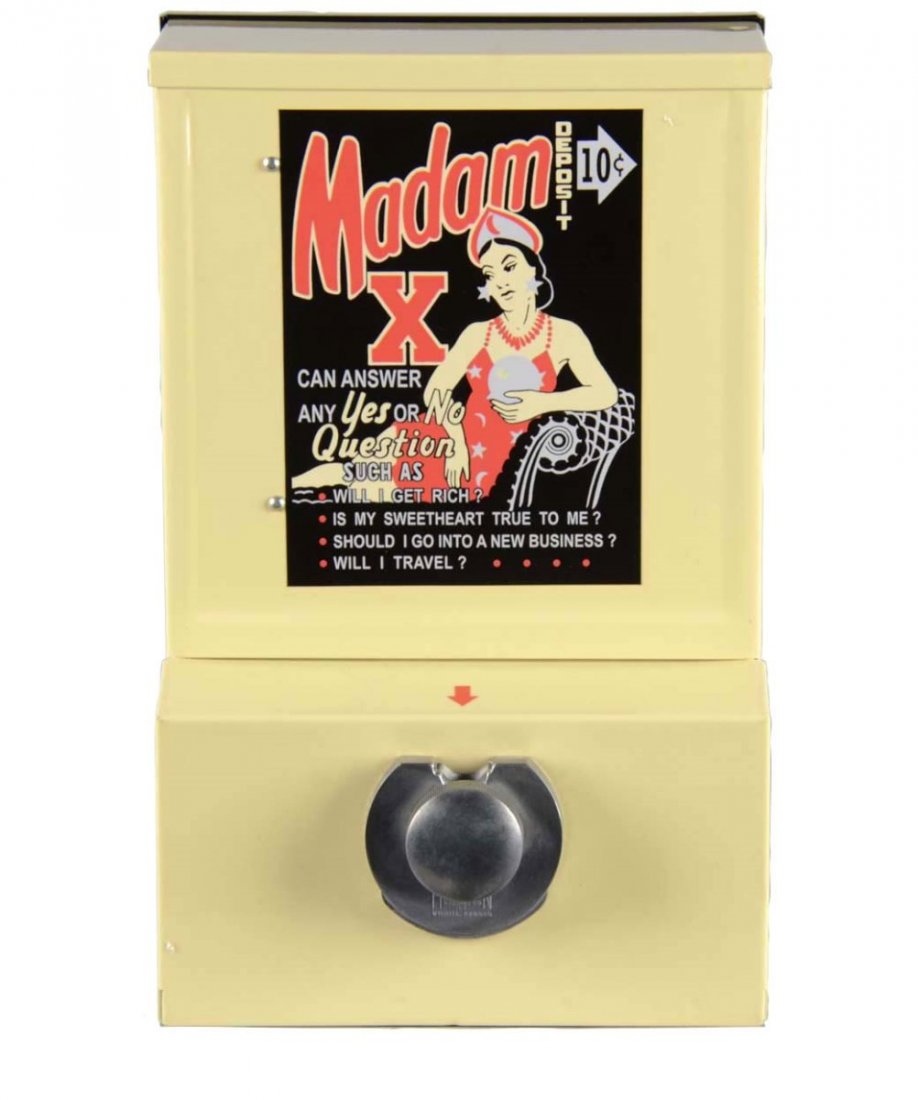 10¢ Madam X Fortune Teller Card Vending Machine (1 of 2)