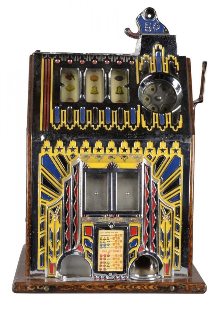 **5¢ Pace Fancy Front Comet Slot Machine (1 of 5)