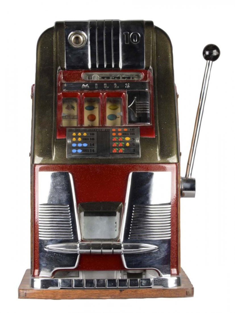 **10¢ Mills Industries High Top Slot Machine (1 of 6)