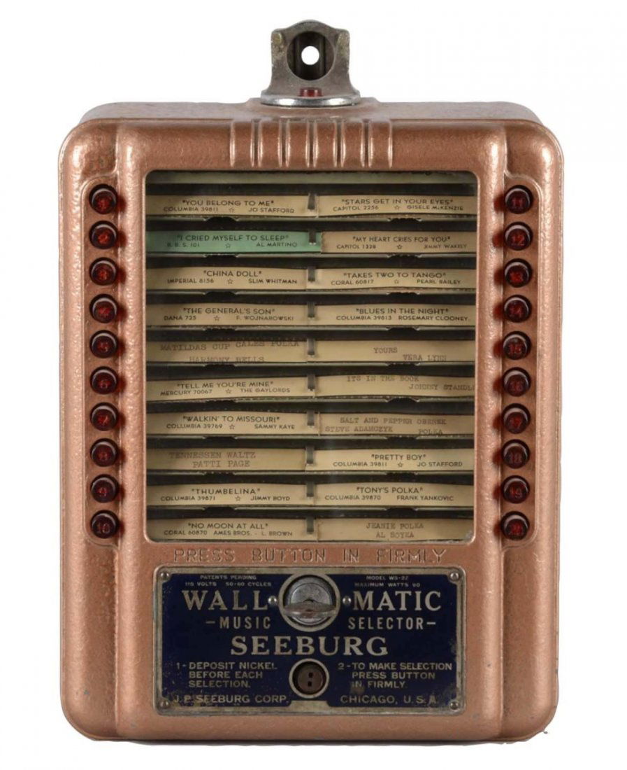 5¢ Seeburg Wall-O-Matic Remote Jukebox Wall Box (1 of 1)