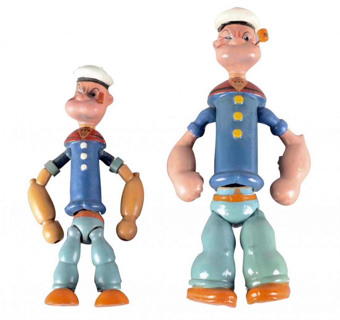 Lot Of 2: Cameo Popeye Jointed Dolls (1 of 2)