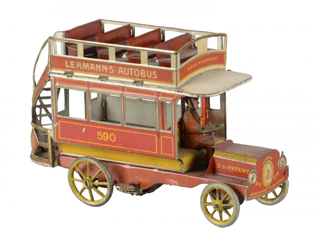 Lehmann Tin Litho Autobus Windup Toy (1 of 2)