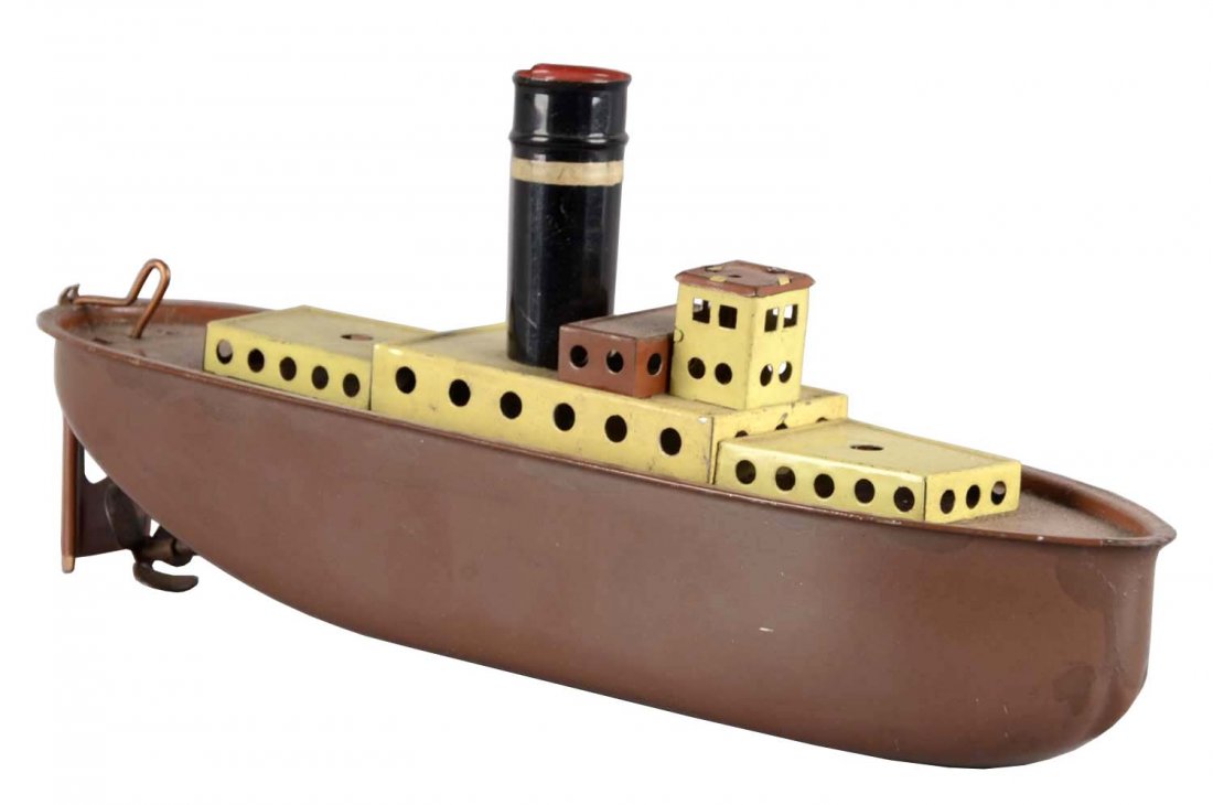 Fleischmann German Mechanical Tin Lithograph Boat (1 of 2)