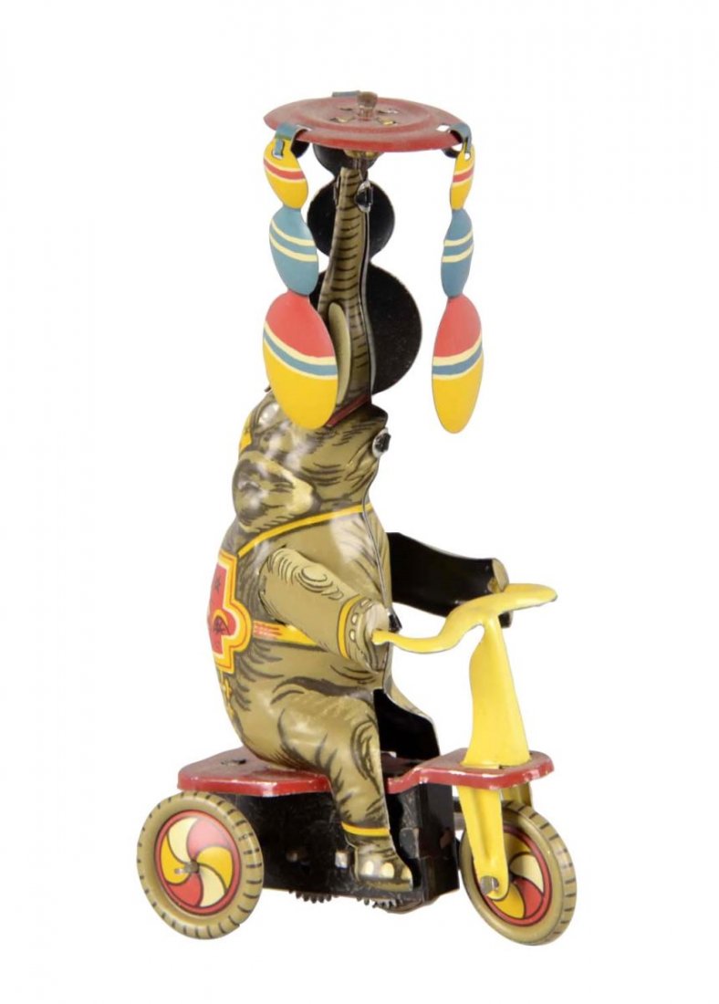 Circus Elephant Tin Litho Windup Toy (1 of 2)
