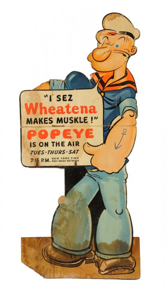 Wheatena Popeye Cardboard Display (1 of 1)