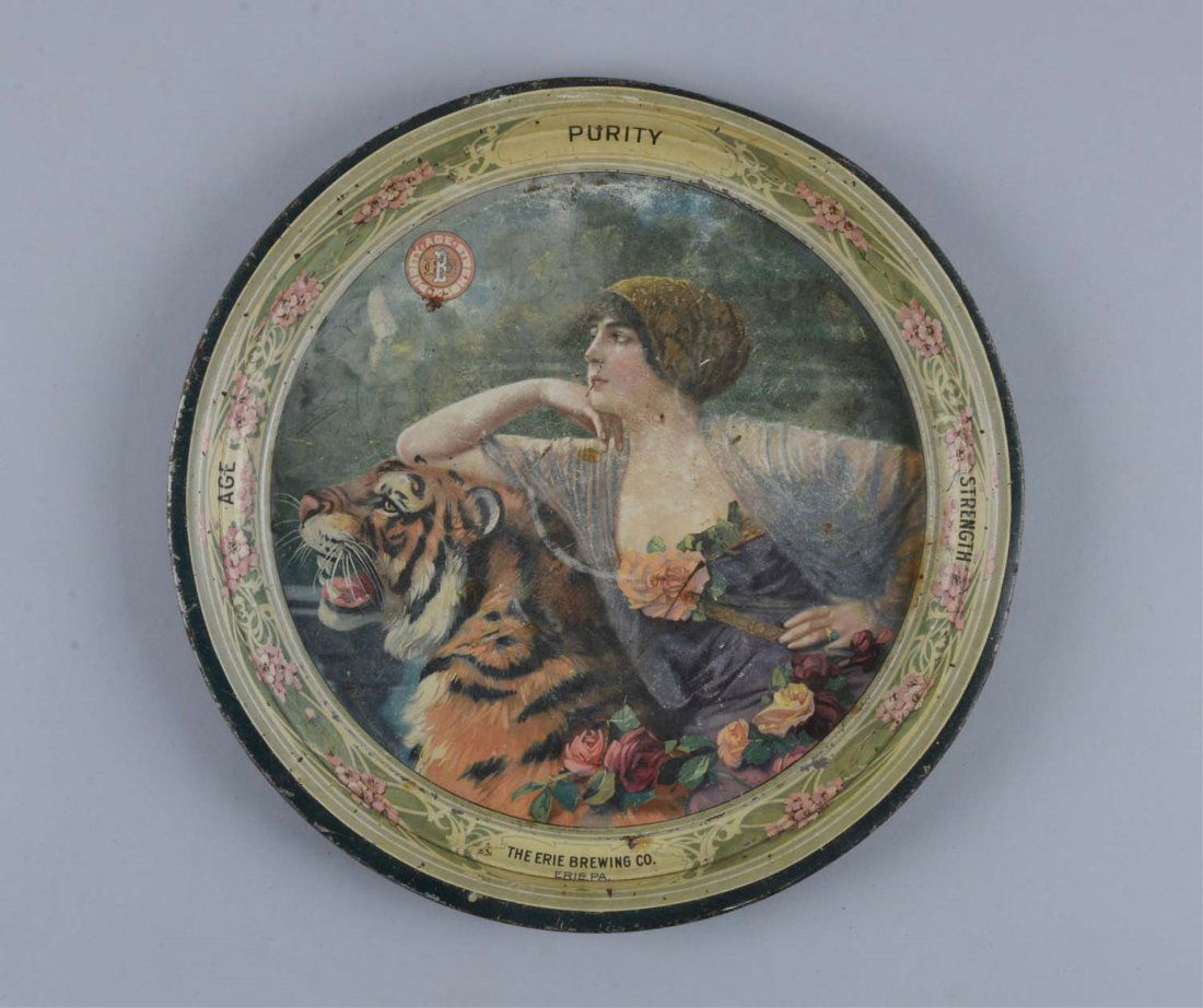 Erie Brewing Co. Advertising Tray. (1 of 1)