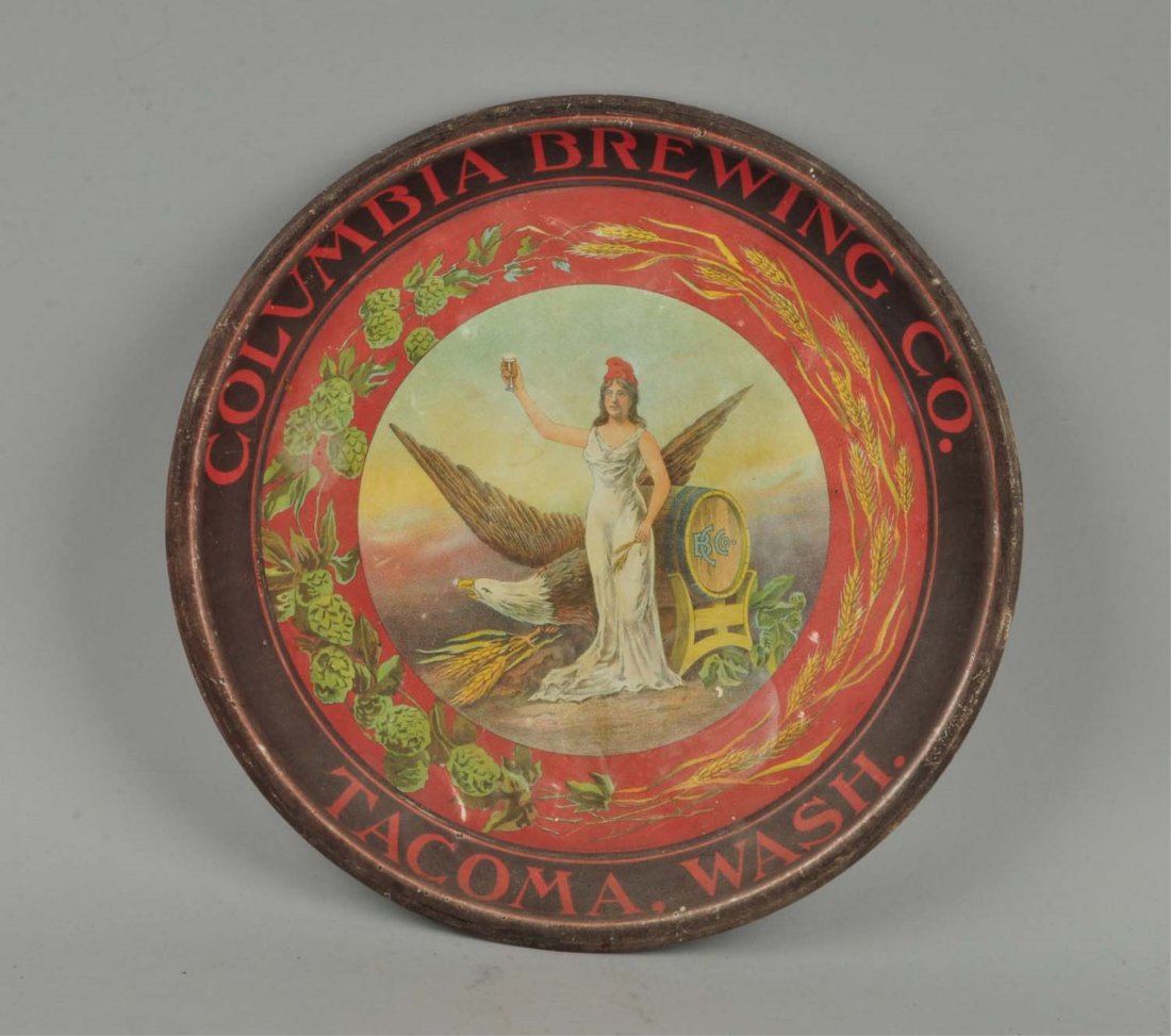 Columbia Brewing Co. Advertising Tray. (1 of 1)