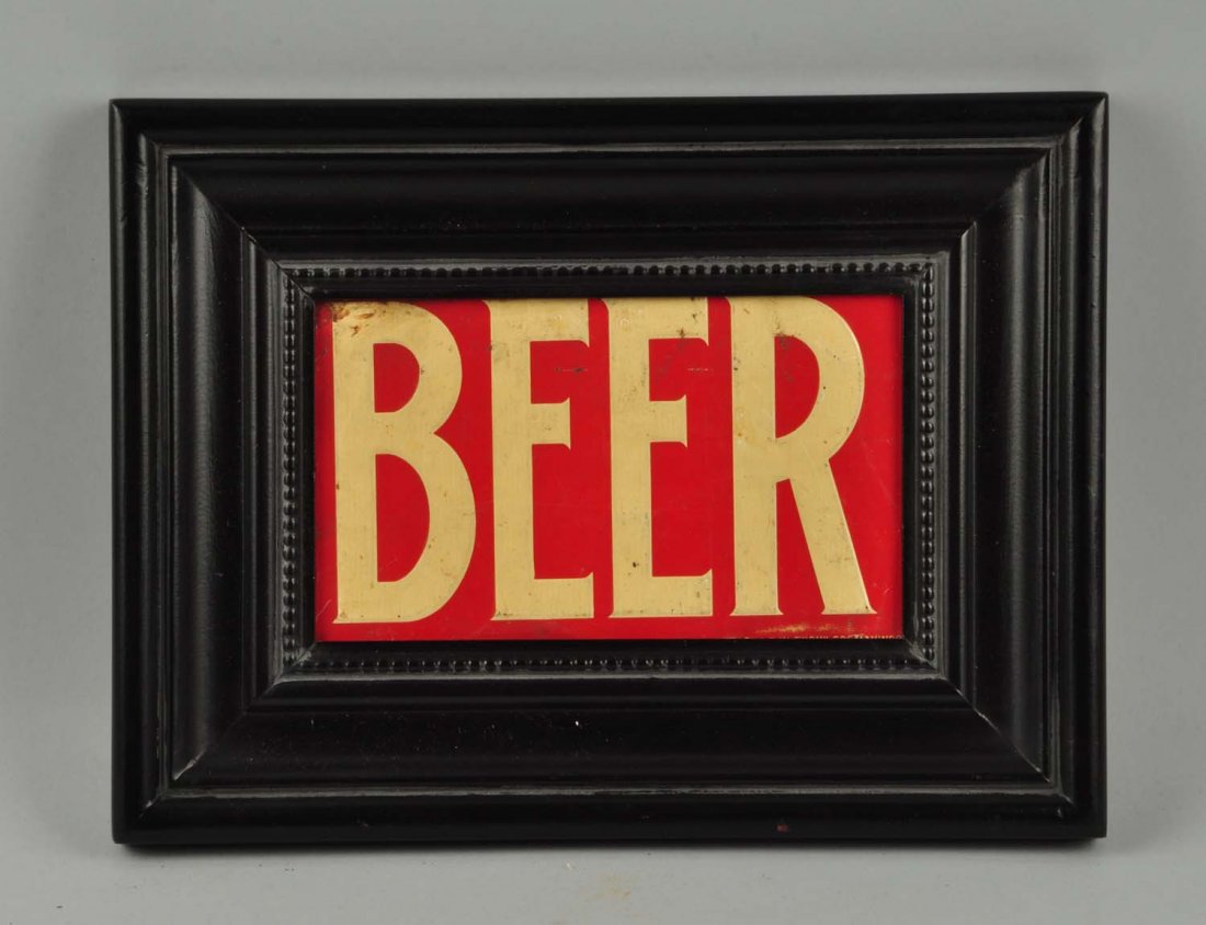 Embossed Tin Beer Sign. (1 of 1)