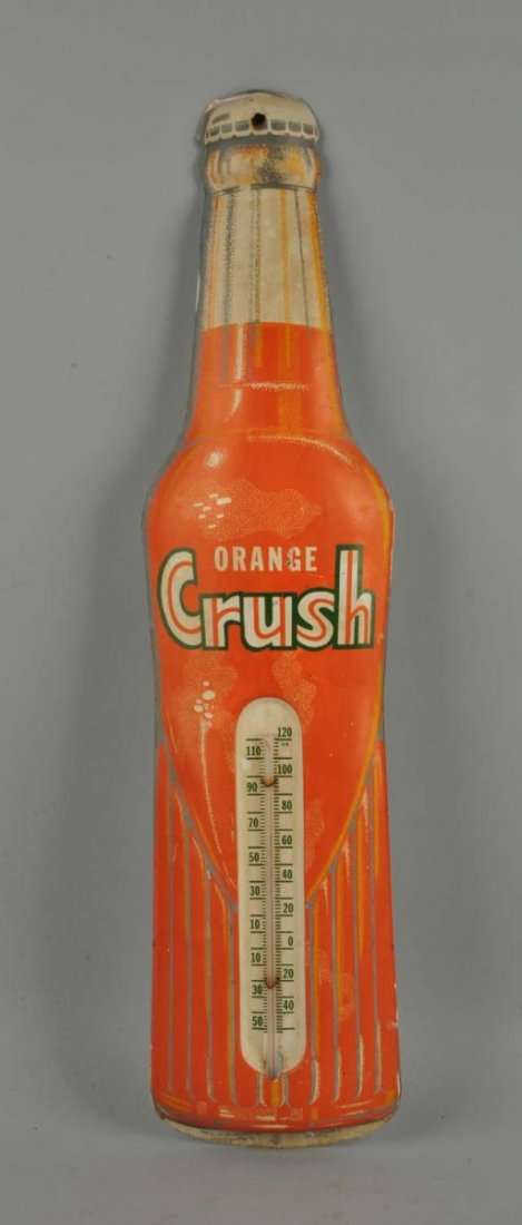 Orange Crush Tin Advertising Thermometer. (1 of 1)