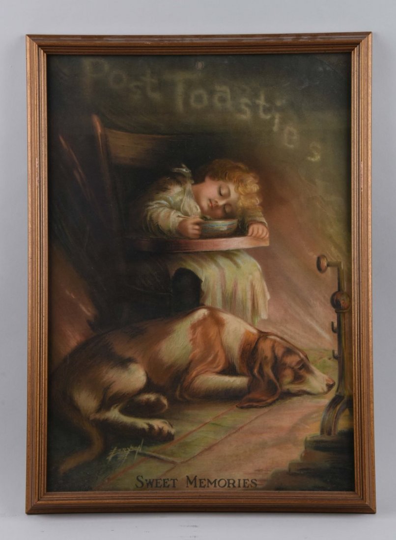 Post Toasties Cardboard Advertising Sign. (1 of 1)