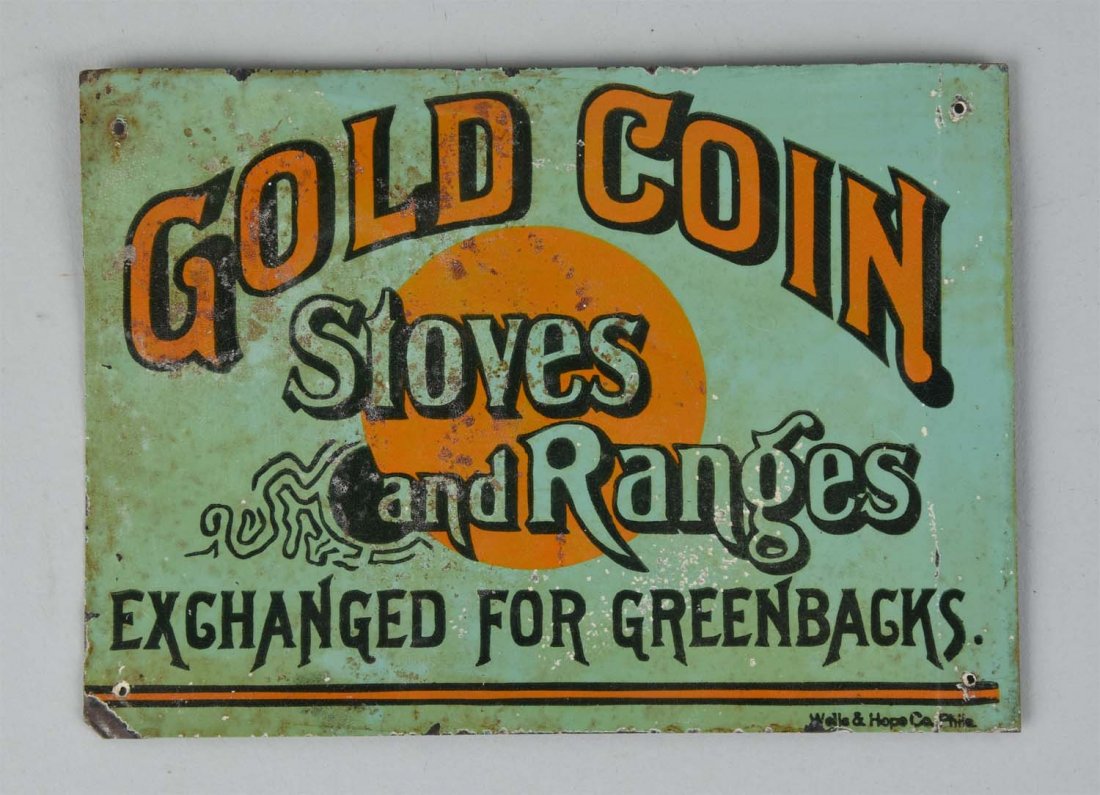 Gold Coin Stoves & Ranges Tin Sign. (1 of 1)