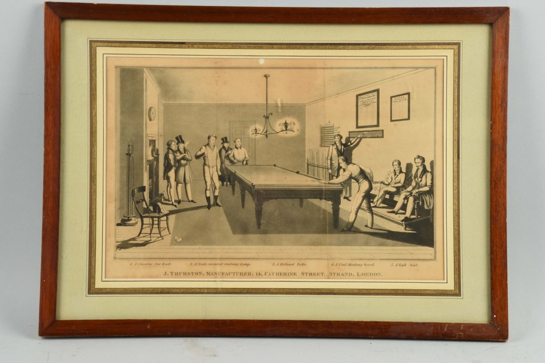 Early Billiards Advertising Print. (1 of 1)