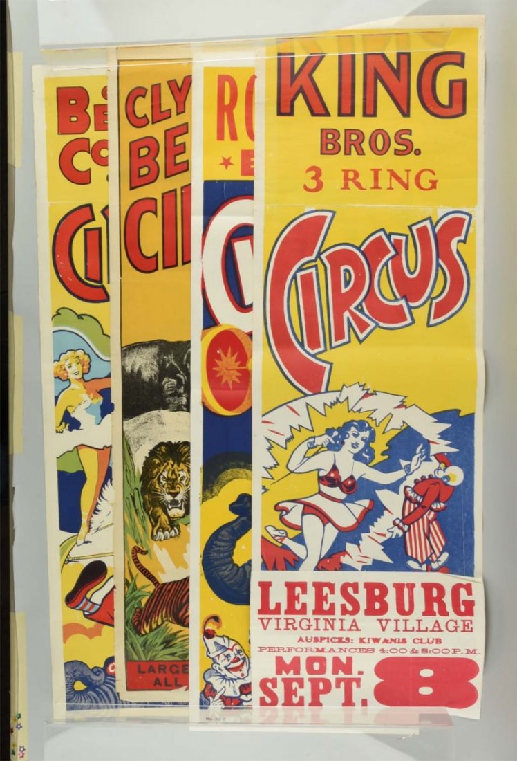 Lot of 5+: Circus Advertising Posters. (1 of 1)