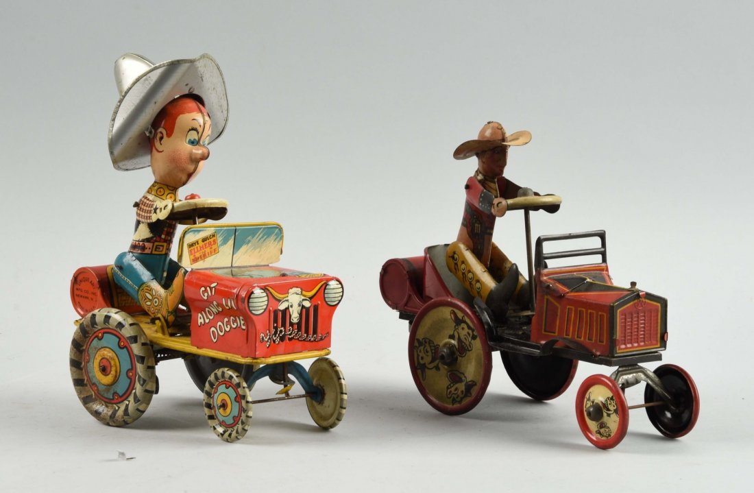 Lot of 2: American Made Tin Litho Whoopee Car Toys (1 of 2)